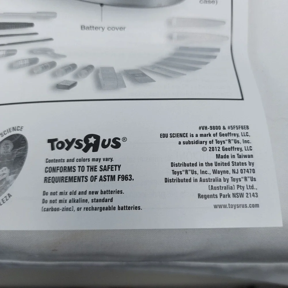 Toys R Us Edu Science Quick Switch Microscope 86 Pieces Tested 8+ New Open Box‎